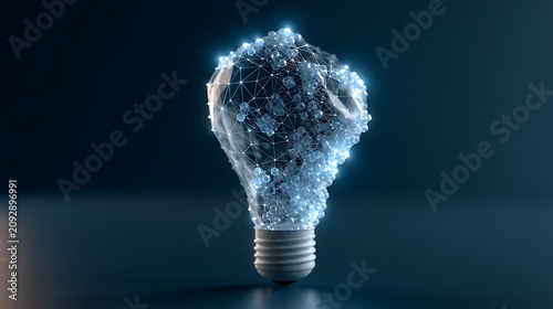 Innovative Digital Light Bulb with Network Connections and Technology Elements