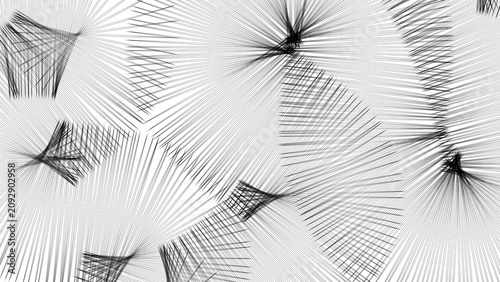 Konstfotografi Abstract minimalist black and white line graphic
