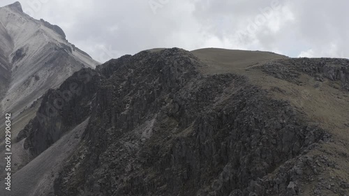 mountain landscape with clouds