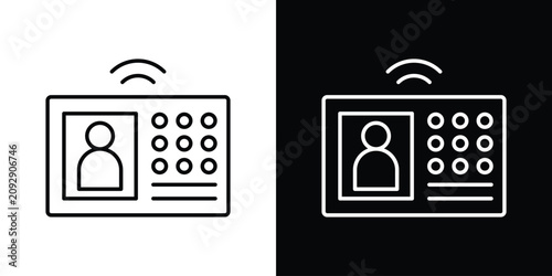 Bild auf Leinwand Interphone icon