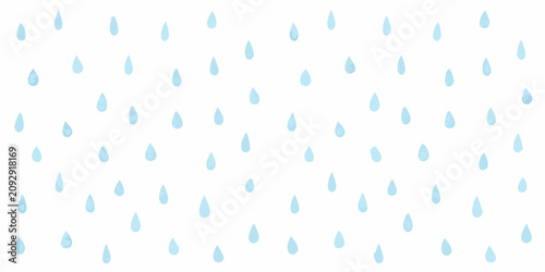 Photos Light blue raindrop pattern on a white background