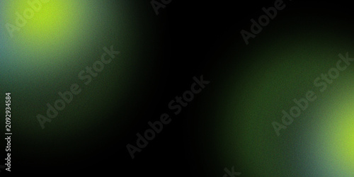 Cuadro en lienzo Abstract neon lime light flare illustration on black background