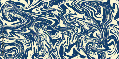 abstract seamless pattern. gouache painting. paint brush strokes, exotic wavy lines. 80s style
