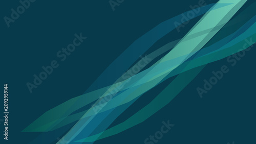 Konstfotografi Teal, abstract background, modern design element, gradient waves