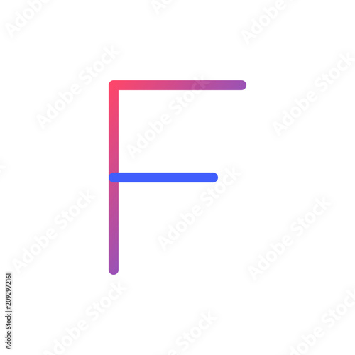 Abstract Luxury Finance Monogram Design with Gradient Colors