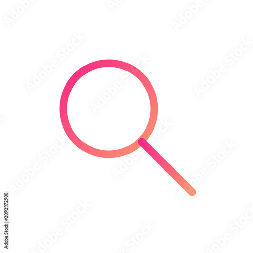 Close-up of Magnifying Glass Over Market Research Data in Bright Office Setting