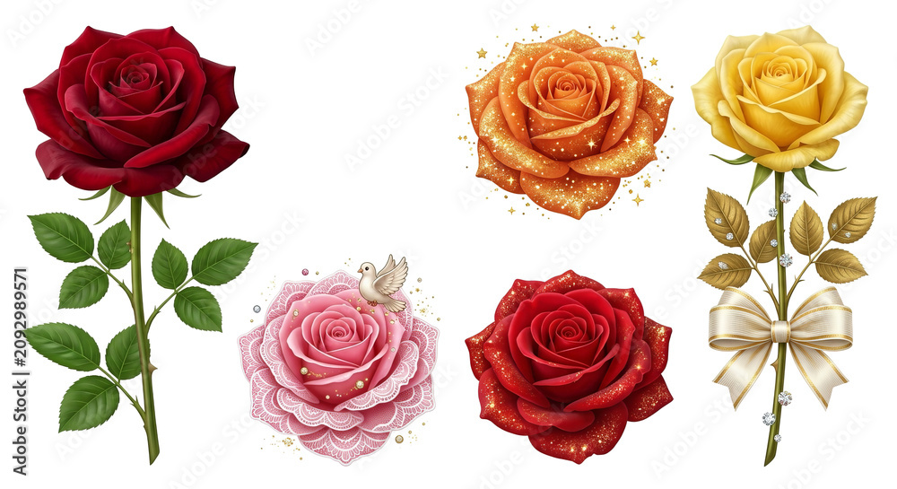 Obraz premium Rose Isolated