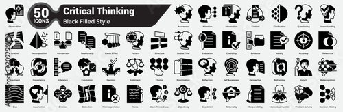 Tableau sur toile Filled Critical Thinking Bundle H50