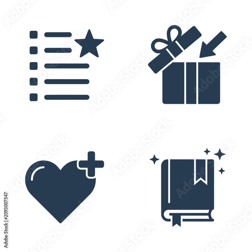 Fotografía Gift box with bow on top.