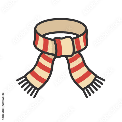 Striped Scarf Icon