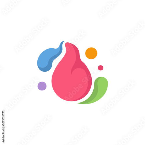 Abstract Colorful Shapes and Dots