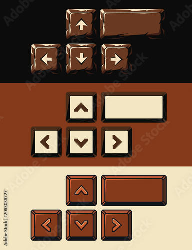 arrow keypads user interface