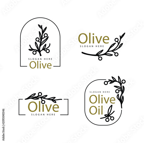 simple olive oil logo