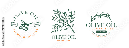 simple olive oil logo
