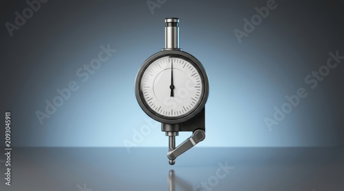 Tapety artystyczne Center indicator 3D render positioning instrument engineered for spindle alignment and machining setup verification