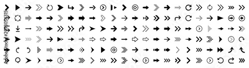 Minimal Arrow Vector Pack. Direction, Cursor and Navigation Icons. Modern Editable Vector Collection