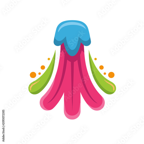 Abstract colorful flower shape