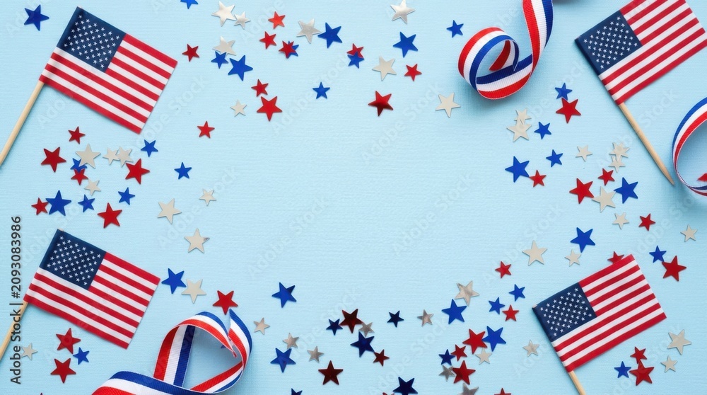 Fototapeta premium Patriotic Celebration Background