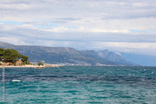 Bacvice Beach - Split Croatia. One of the bays in the seaside town on Croatian coast