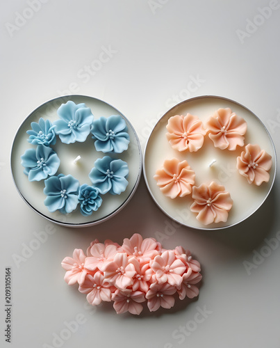 Handcrafted Floral Soy Wax Scented Tin Candles