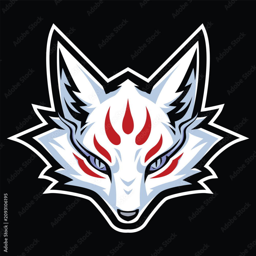 Naklejka premium God Fox Gaming Logo