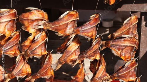Foto The Chinese traditional delicious fish and pork food with the dried cooking way