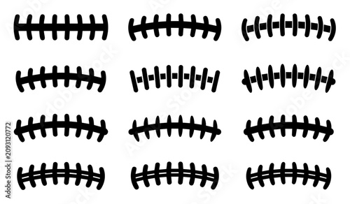 American Football Stitches or Laces