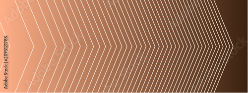 Cuadro en lienzo An abstract geometric pattern features a gradient of warm, earthy tones, transitioning from a light peachy hue to a deep brown, with a series of parallel
