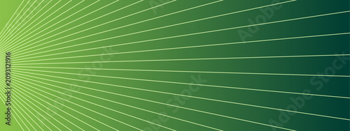 Quadro em tela Green radial lines expanding outwards creating a futuristic and dynamic abstract background, conveying growth and progress