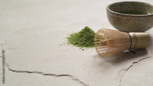 mortar and pestle with herbs