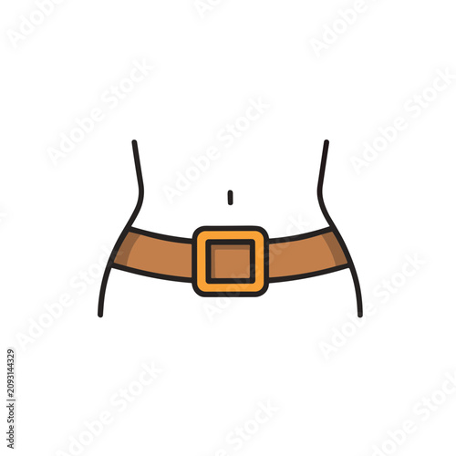 Waist with Belt Icon