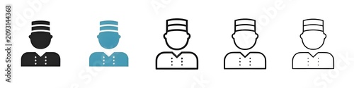 Photos Hospitality Service Vector Icon Set