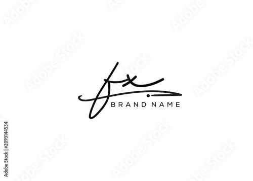 FW Monogram Minimalist Logo Design for Luxury Brand Feminine Style for Beauty, Skincare, Cosmetics, Salon,Spa, Makeup Artist, and Wellness Branding.