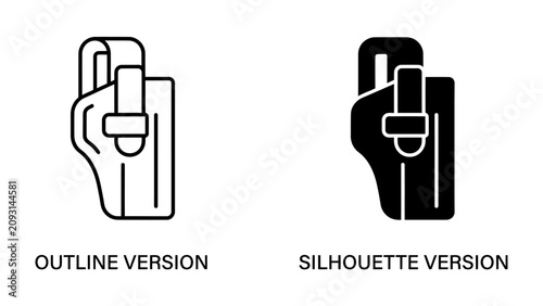 Fotografía Gun Holster Icon Set