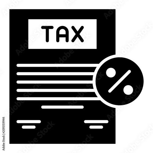 Bilde på lerret Inheritance Tax Document with Percentage Rate