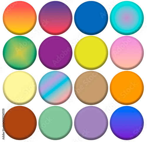 pastilles multicolores, PNG fond transparent
