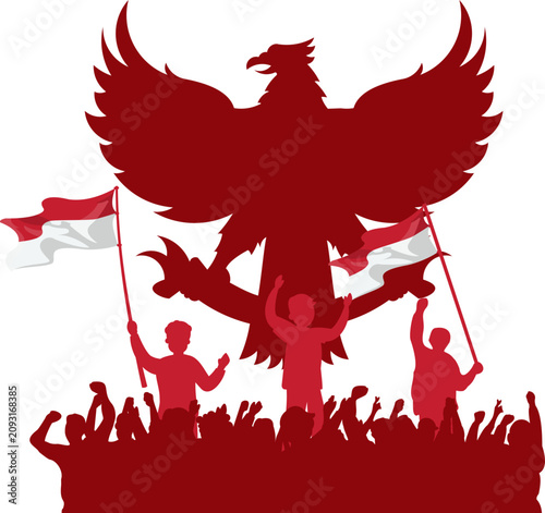 Indonesia Independence Day Silhouette