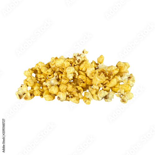 corn flakes isolated on white background