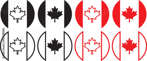 Tableau sur toile Maple leaf icon