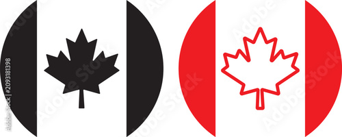 Billede på lærred Maple leaf icon