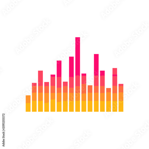 Audio Equalizer Bars Icon