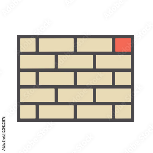 Brick wall pattern