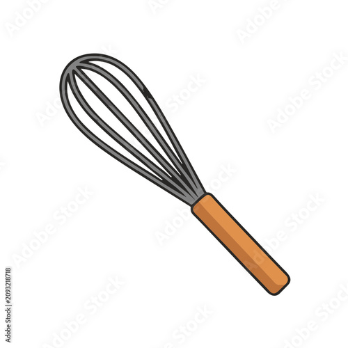 Whisk with Orange Handle