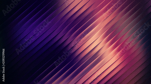 Obraz na płótnie Ribbed abstract background with diagonal stripes and a vibrant gradient color tr