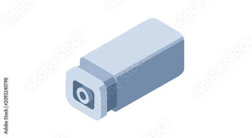 Bild auf Leinwand Isometric security camera for surveillance and monitoring