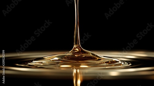 highspeed. A droplet of golden liquid falling in slow motion against a dark background. bar promotions, beverage menus, designed for food & beverage menus and cafe branding.