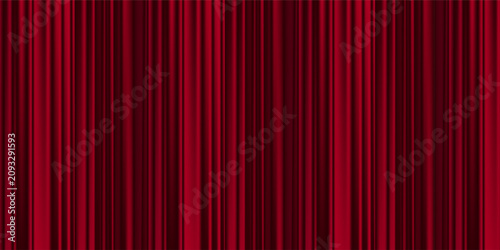Schilderij op canvas Red background, red curtain texture, theater curtain.