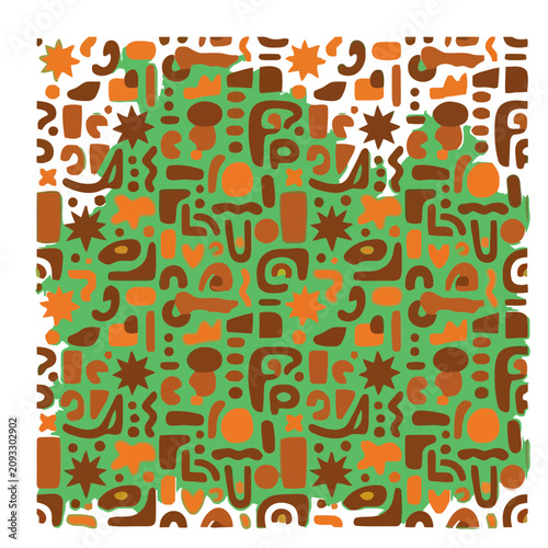 Abstract Pattern with Geometric Shapes