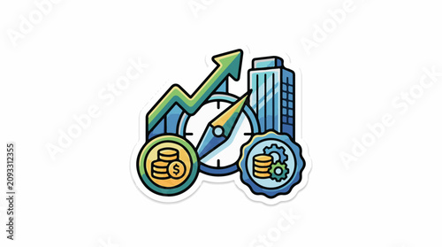 Business growth with financial success and efficiency