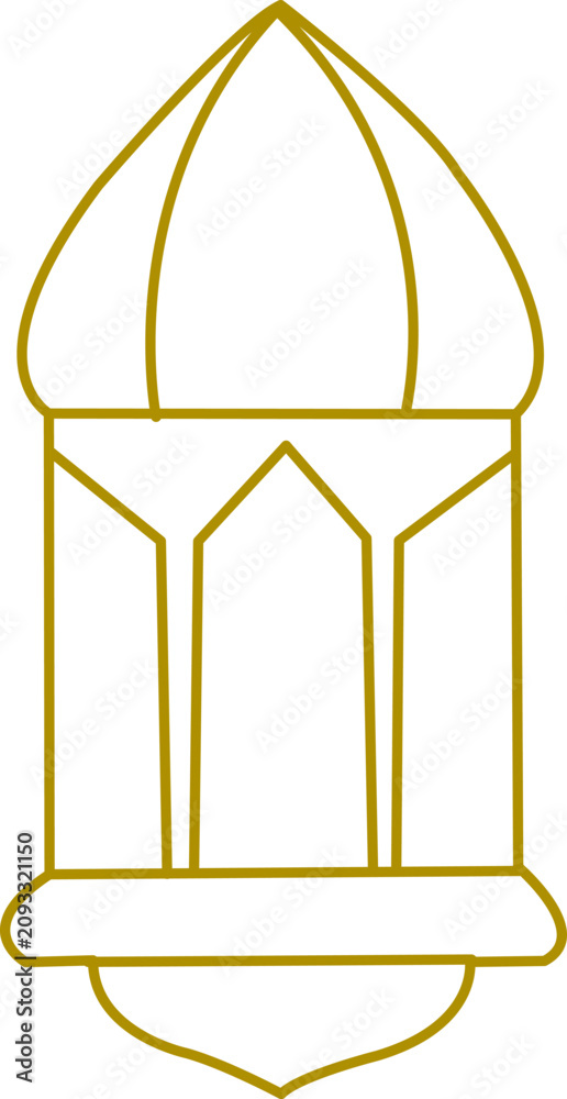 Fototapeta premium Elegant Islamic Arch Border Vector